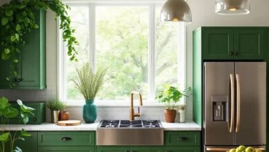 Embracing Nature: The Allure of Green in Farmhouse Kitchen Design