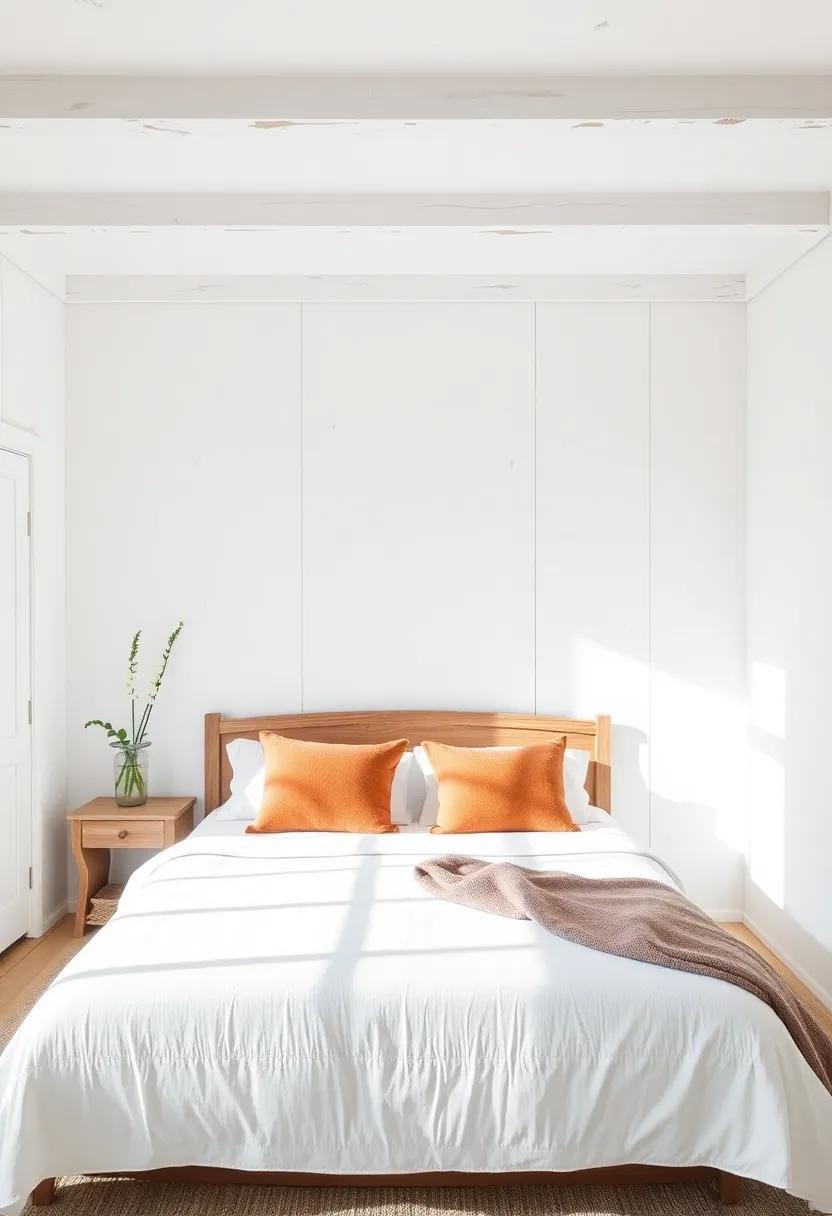 Embracing Serenity: The Allure of Whitewashed Walls in Farmhouse Bedroom Design