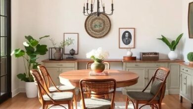 Embracing Vintage Charm: Designing a Creative Eclectic Dining Room Oasis