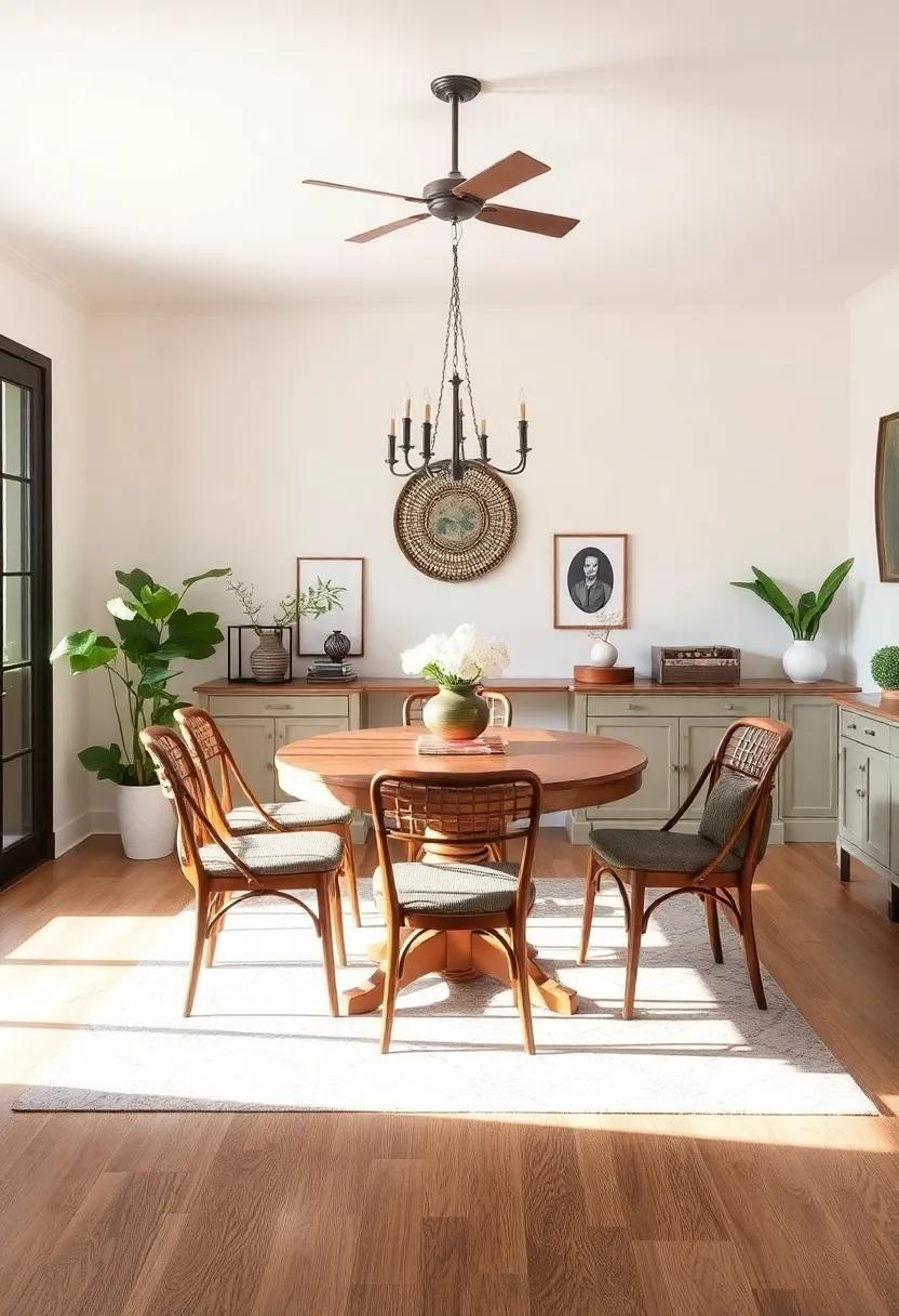 Embracing Vintage Charm: Designing a Creative Eclectic Dining Room Oasis