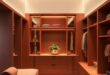 Elegance Redefined: Exploring a Luxurious Terracotta and Gold Walk-in Closet