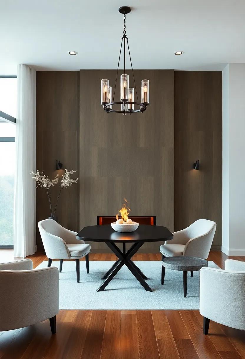 Cozy Elegance: Designing a Dining Room with a Warm Fireplace Touch