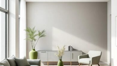 Embracing Elegance: The Allure of Sophisticated Olive Green and Soft Gray Interiors