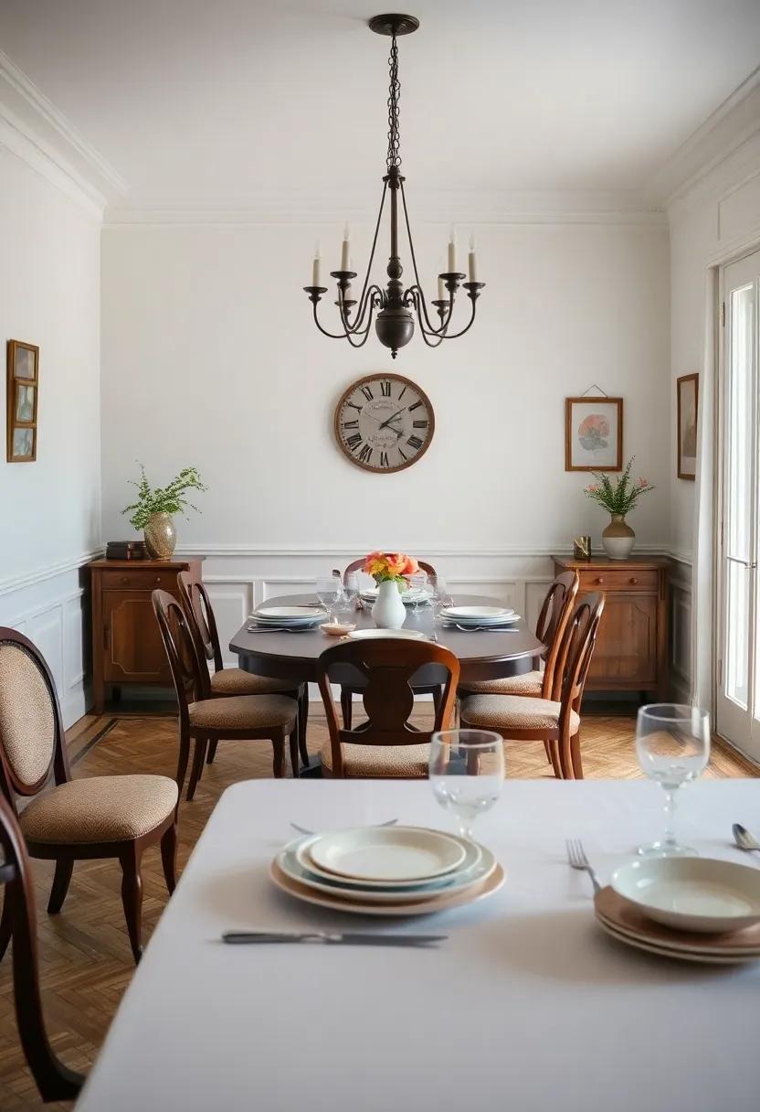 Timeless Elegance: Discovering Vintage Dining Rooms Adorned with Classic Dinnerware