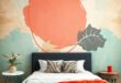 Transform Your Space: Embrace Retro Charm with Abstract Wallpaper for a Nostalgic Bedroom