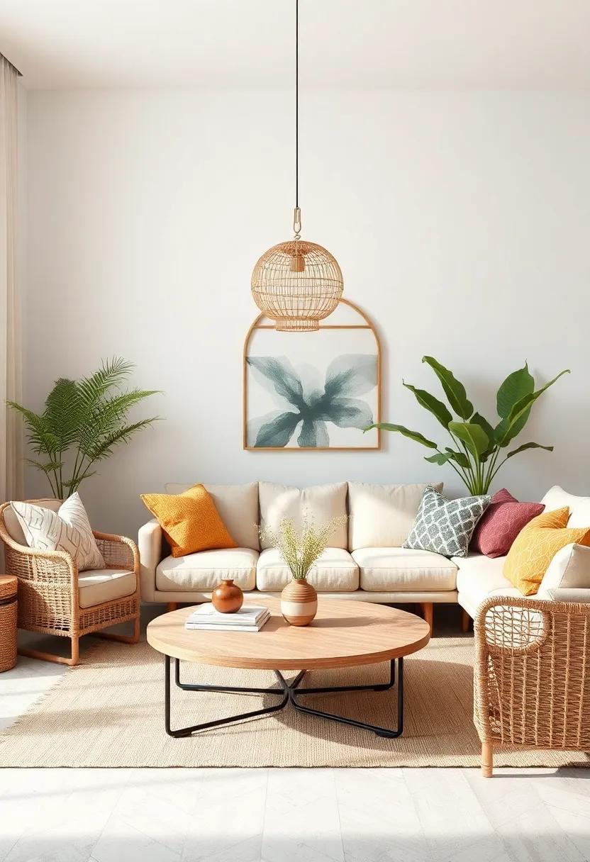 Embrace Eclecticism: Transform Your Living Room with Natural Fiber Touches