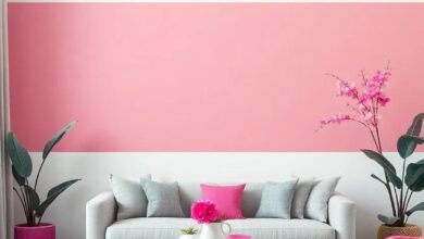 Vibrant Harmony: Transform Your Space with Bold Fuchsia and Gray Decor Ideas