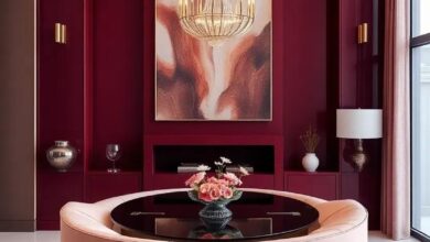 Embracing Elegance: The Allure of Burgundy and Gold in Luxury Home Design