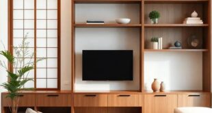 Embracing Serenity: Designing a Japanese-Style Living Room with Minimalist Shelves