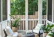 Cozying Up: Stylish Screened Porch Lounges with Poufs and Floor Cushions