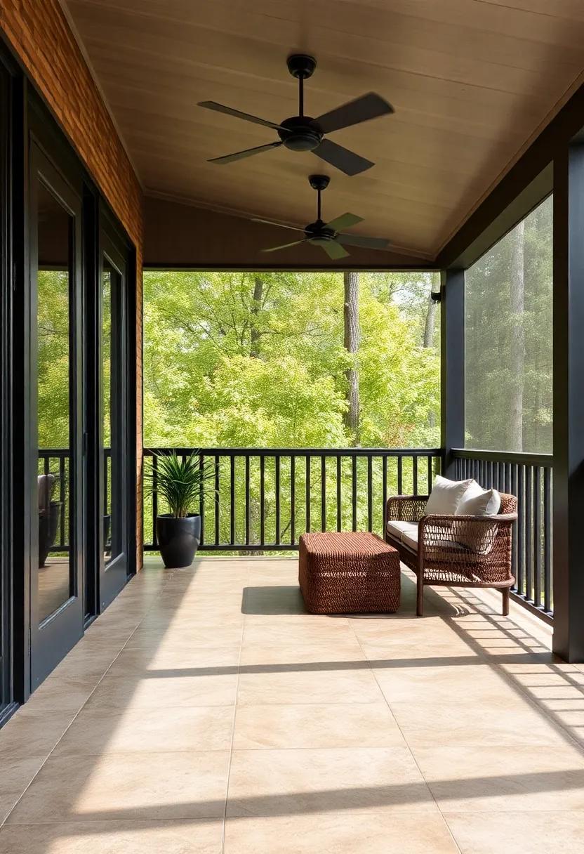 Transform Your Screened Porch: The Elegance of Stained Concrete Flooring