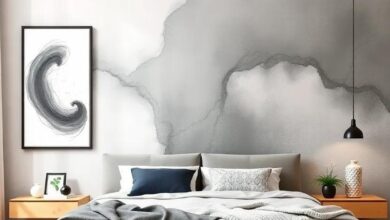 Elevate Your Space: Inspiring Modern Bedroom Wall Designs Featuring Chic Prints