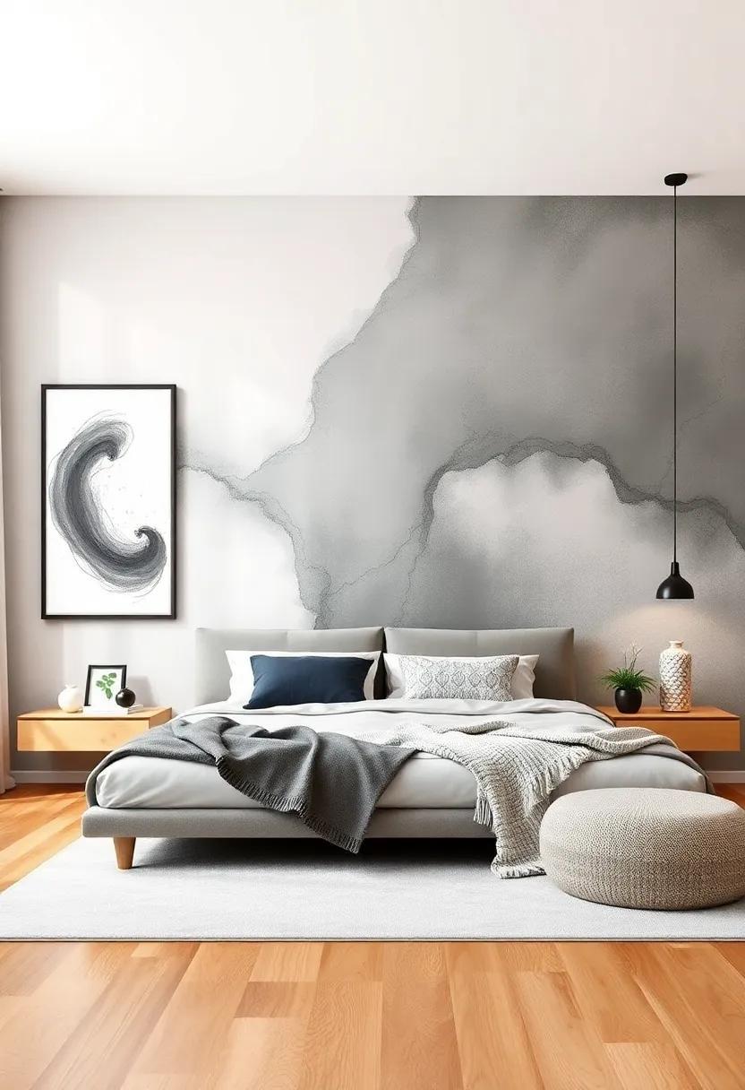 Elevate Your Space: Inspiring Modern Bedroom Wall Designs Featuring Chic Prints