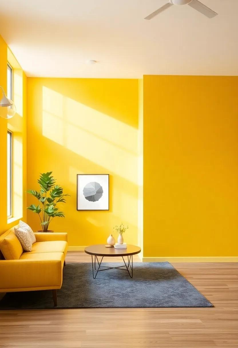 Bringing Warmth to Modern Spaces: The Allure of Mustard Yellow Accent Walls