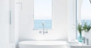 Embracing Tranquility: Designing a Serene White and Blue Coastal Bathroom