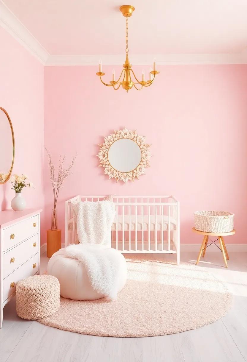 Whimsical Bliss: Designing Your Dream Pink and Gold Girls Nursery Retreat