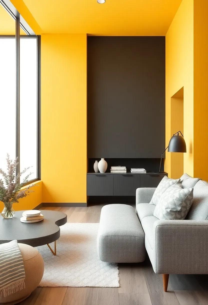 Embracing Warm Honey Yellow and Gray: Modern Aesthetics for Stylish Homes