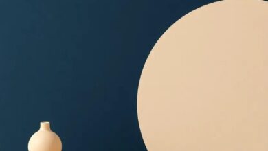Harmonizing Depth and Warmth: The Allure of Navy Blue and Soft Beige