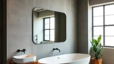 Transforming Spaces: Embracing Concrete Accents in Industrial Bathroom Design