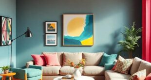 Vibrant Harmony: Crafting an Eclectic Living Room with Bold Color Combinations
