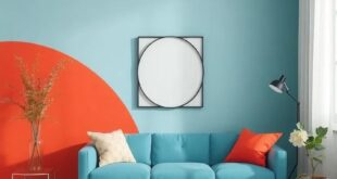 What to consider when painting accent walls in a bold color in your living room.