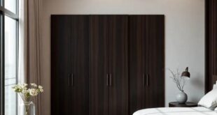Embracing Sophistication: Designing a Contemporary Bedroom with Dark Wood Elegance