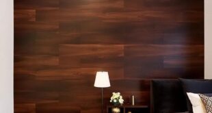 15 Stunning Bedroom Accent Walls with Dark Wood Elegance