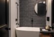 15 Stunning Industrial Bathroom Ideas with Matte Black Accents