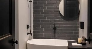 15 Stunning Industrial Bathroom Ideas with Matte Black Accents