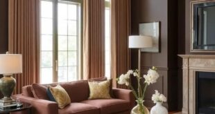 23 Chic Brown Living Room Ideas Featuring Elegant Glass Tables