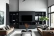 27 Stunning Luxury Industrial-Chic Living Rooms in Dark Tones