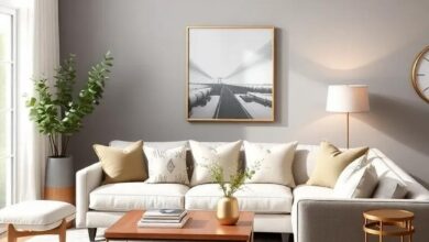 25 Chic Ideas for a Farmhouse Living Room with Muted Gold Accents