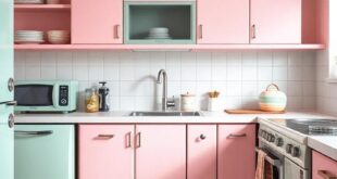 25 Charming Vintage Kitchens with Pastel Retro Appliances
