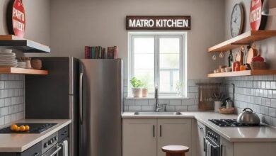 Reviving Charm: Creating a Retro Kitchen with Vintage Signage Accents