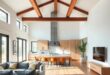 Embracing Space: The Beauty of Open Concept Living with Exposed Beams