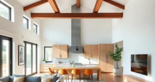 Embracing Space: The Beauty of Open Concept Living with Exposed Beams