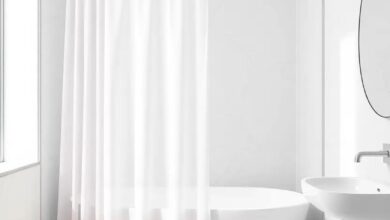 24 Inspiring Bathroom Designs Featuring Stylish Shower Curtains You’ll Love