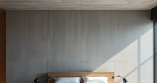 Embracing Raw Concrete: A Minimalist Modern Bedroom Design Journey