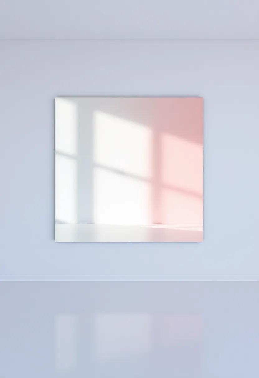 Abstract Reflections: A mirror-like abstract that plays with light and perception, encouraging self-reflection