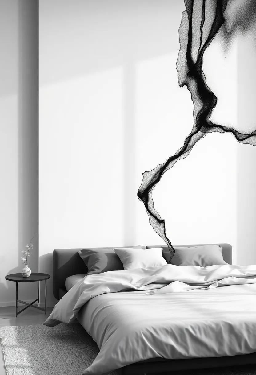 Monochrome⁣ Moments: A black and white abstract that challenges perceptions and invites deep contemplation