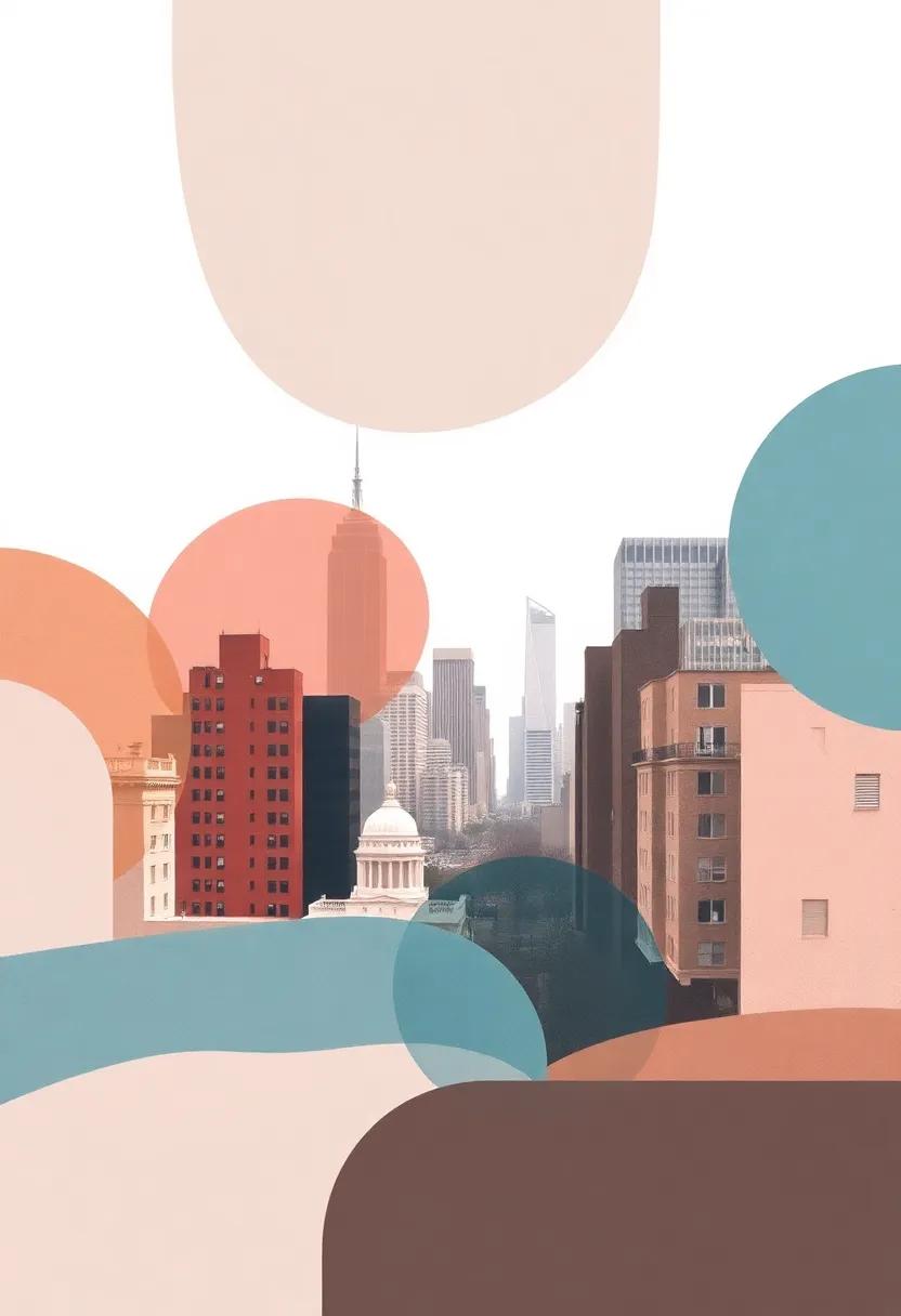 Urban ⁤Vibes:​ An abstract cityscape featuring graphic shapes⁤ and muted colors, ideal for lovers of metropolitan life