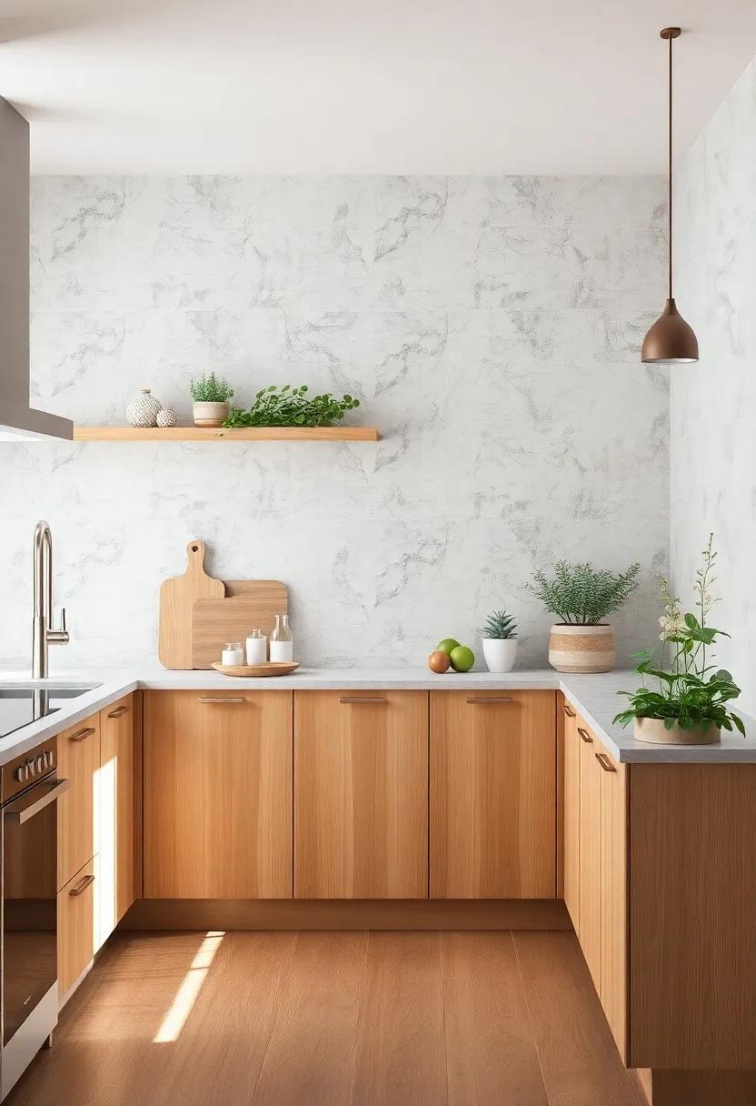 Rustic Textures: Blending⁣ Nature and Neatness ‍in ‌Your Kitchen Space