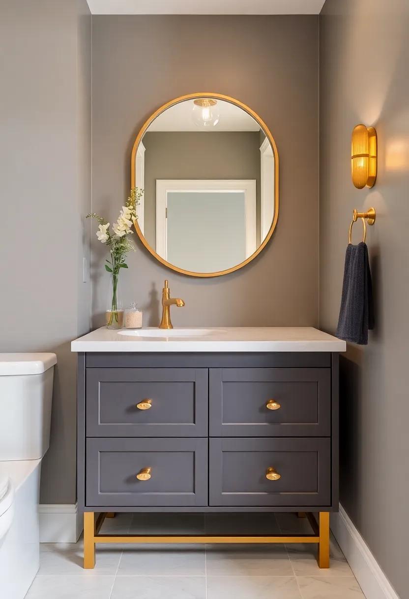 Gold Accents: Gold or brass hardware can add a luxurious vibe ⁤to your vanity while contrasting beautifully with darker woods or‌ paints