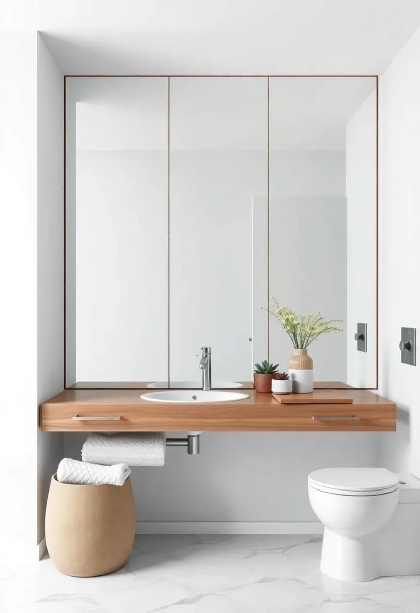 Mirror Magic: Choose ‌an oversized​ mirror to enhance light and space, making your bathroom feel⁤ spacious and stylish