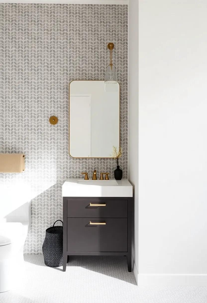 Play with Patterns: Use ⁤patterned tiles​ or wallpaper behind the vanity for a stunning backdrop that catches the ‍eye