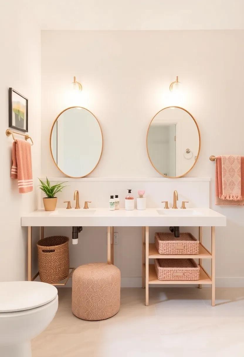Whimsical touches: Add ‍playful ​elements, like colorful ​bins or quirky ⁣mirrors,⁣ to⁣ give your vanity an inviting and ​personal‍ touch