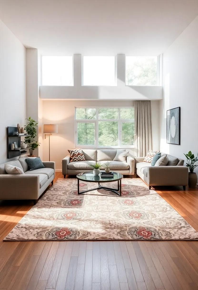 Playing with ⁣Proportions:⁤ Small Rugs in Large Living Rooms