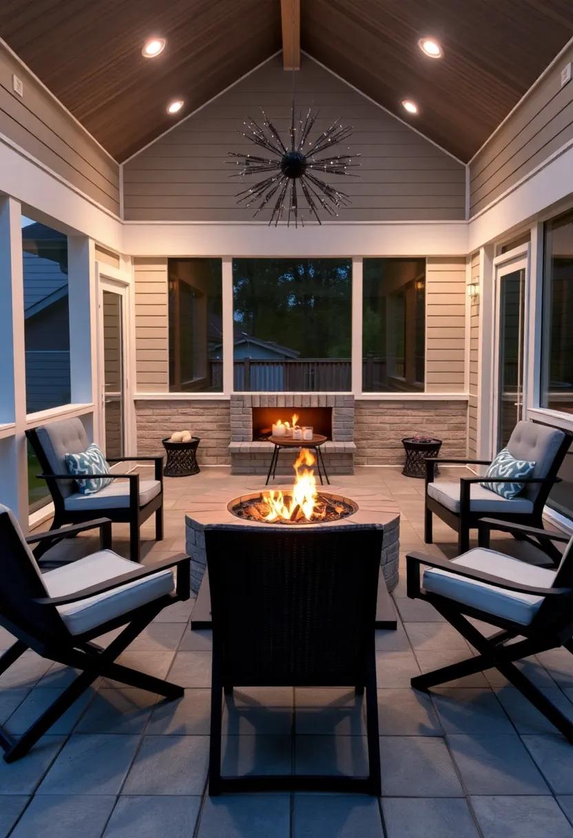 Fire Pit Fun: Consider integrating a fire pit for those cooler evenings, offering warmth and a gathering spot to enjoy s'mores and starry nights