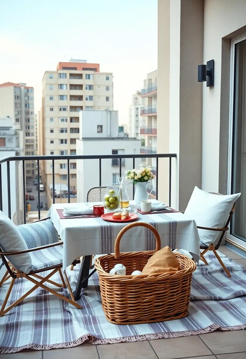 Charming Picnic Vibes ⁢with a Classic ​Blanket​ and Basket Setup