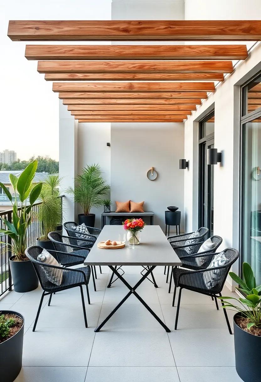 Modern⁣ Minimalism for a Clean and Sleek‌ Outdoor ​Dining Area